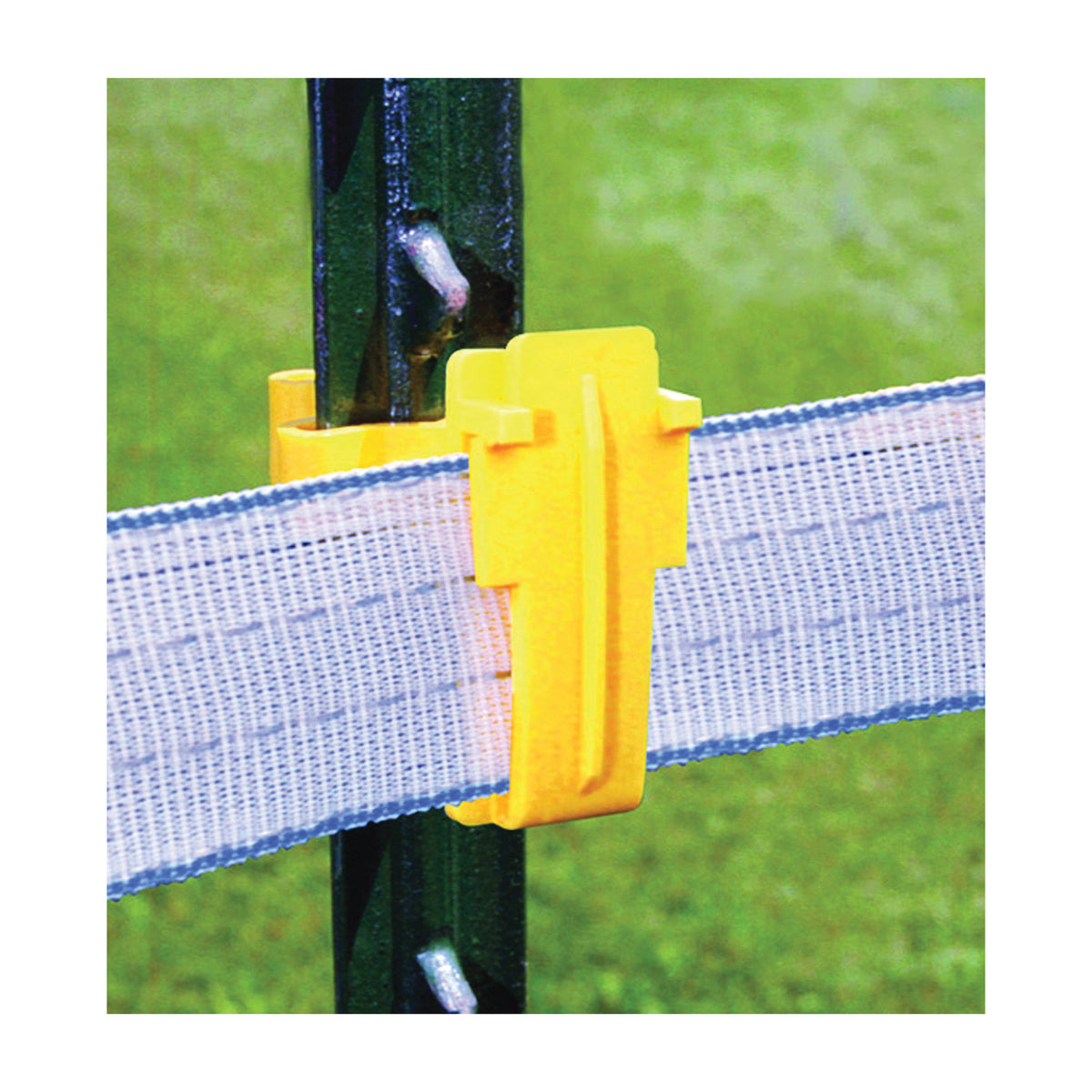 Zareba Fi-Shock ITTY-FS T-Post Insulator, Polytape/Polywire, Polyethylene, Yellow
