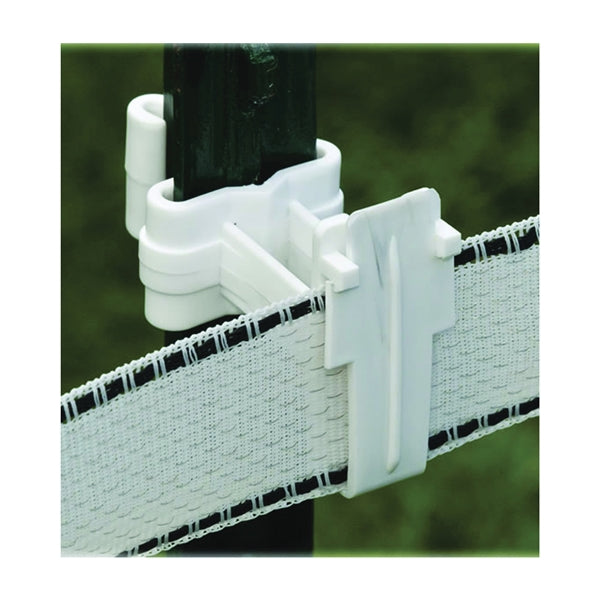 Zareba Fi-Shock ITTW-FS T-Post Insulator, Polytape/Polywire, Polyethylene, White