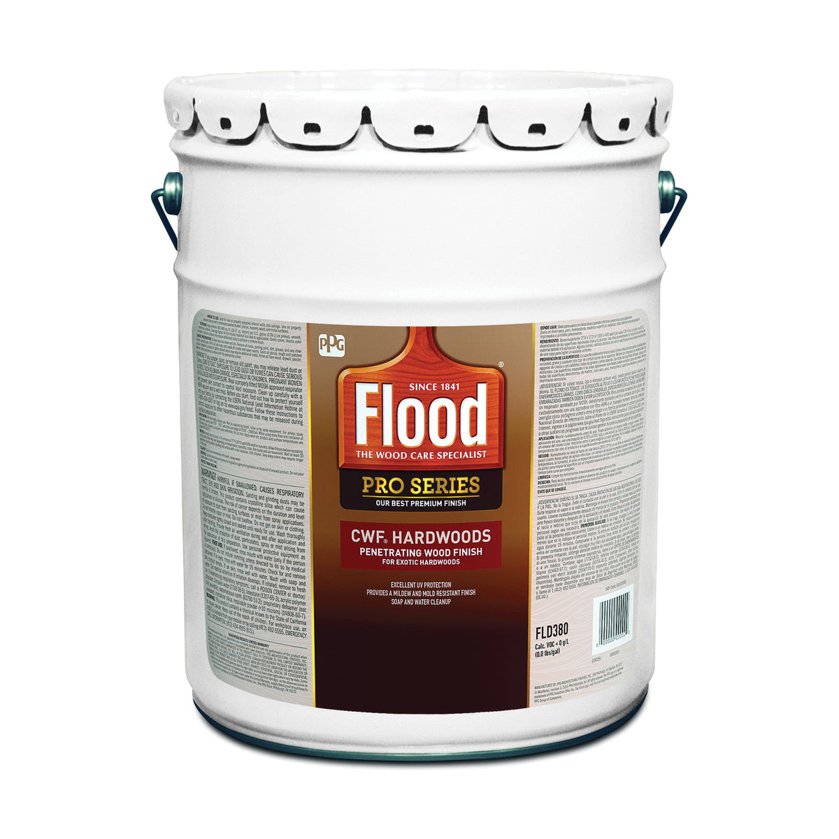 Flood FLD380-05 Wood Finish, Matte, Natural, Liquid, 5 gal