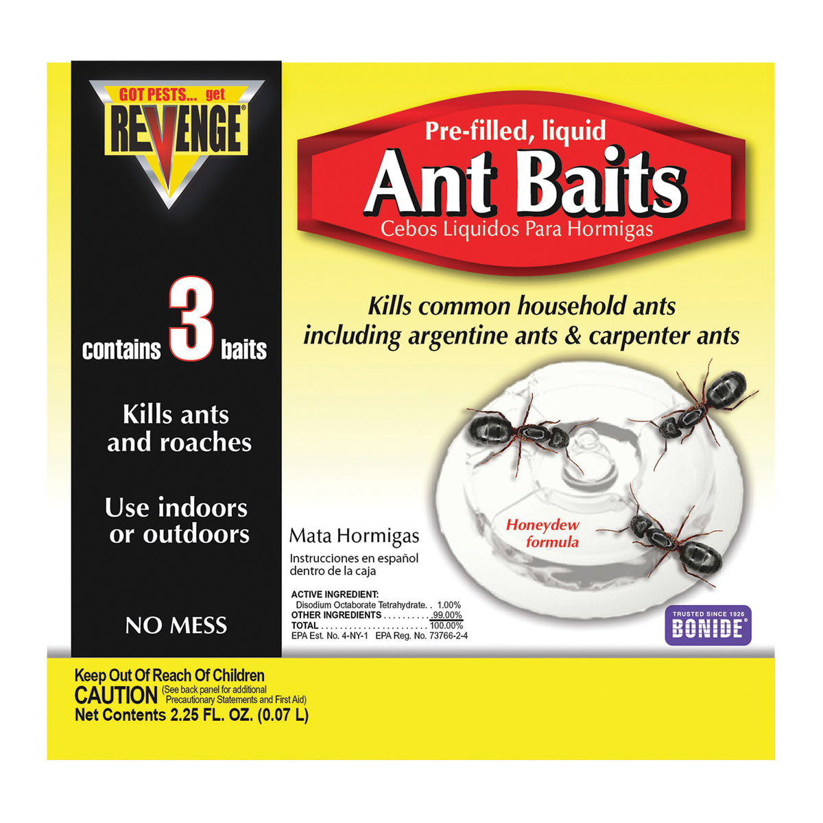 Bonide 45100 Ant Bait, Liquid, Sweet, 0.75 oz