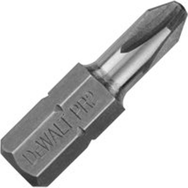 DeWALT DW2004BL50 Insert Bit Tip, #2 Drive, Phillips Drive, 1/4 in Shank, Hex Shank, 1 in L, Steel