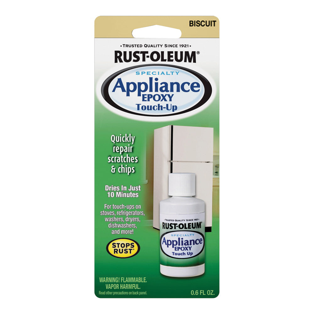 RUST-OLEUM SPECIALTY 203002 Appliance Touch-Up Paint, Solvent-Like, Biscuit, 0.6 oz, Bottle