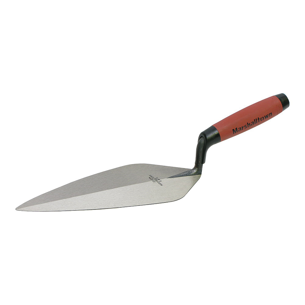 Marshalltown 33 13FG Brick Trowel, 13 in L Blade, 5-3/8 in W Blade, HCS Blade, DuraSoft Handle