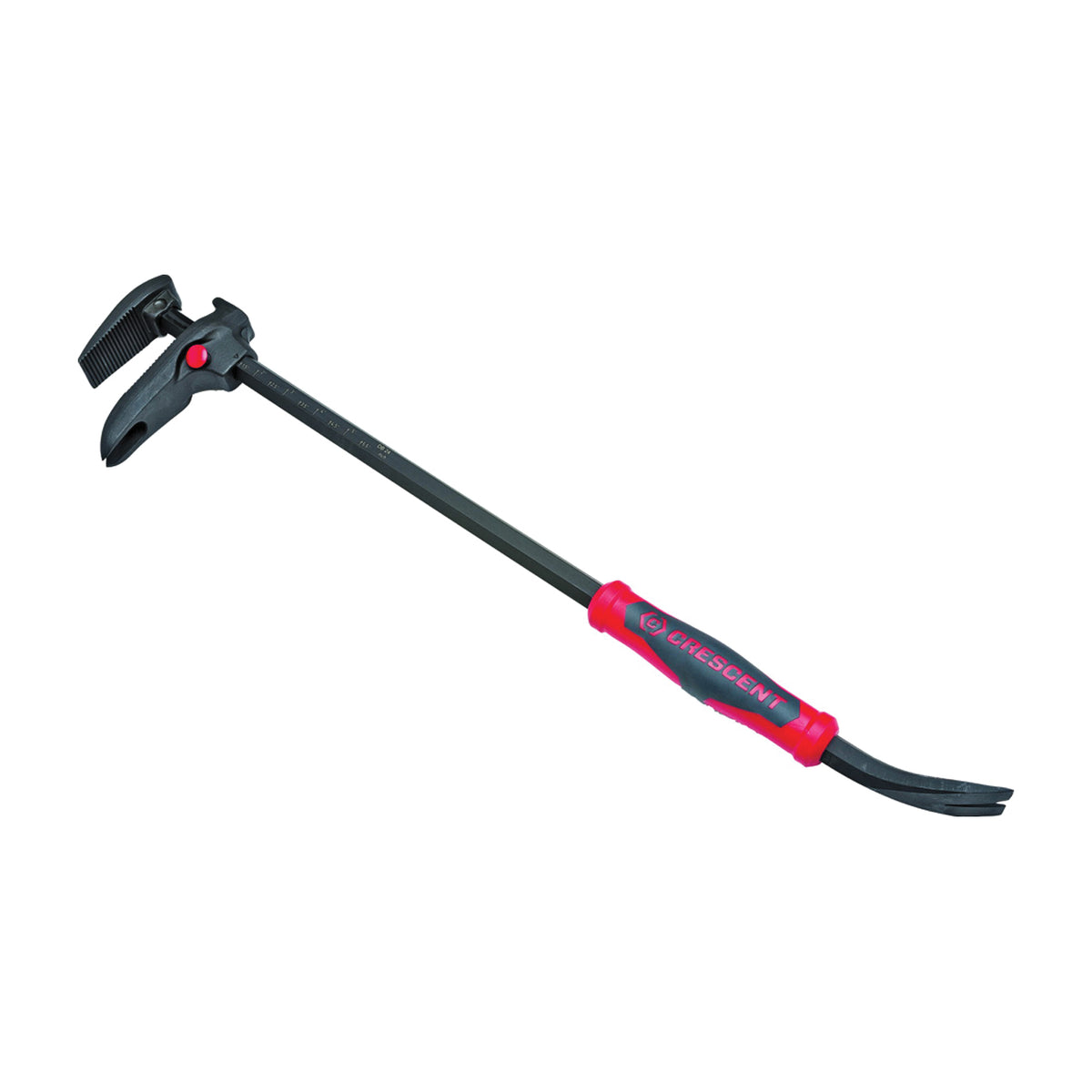 Crescent CODE RED Series DB24 Nail Puller Slots Tip, 24 in L, Nail Puller Slots Tip, Steel, Black, 4-1/2 in W