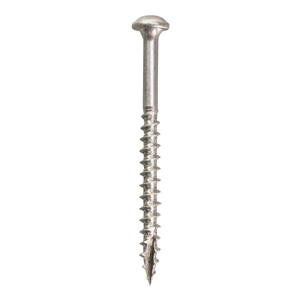 Kreg SML-C250S5-50 Pocket-Hole Screw, #8 Thread, 2-1/2 in L, Coarse Thread, Maxi-Loc Head, Square Drive, Sharp Point