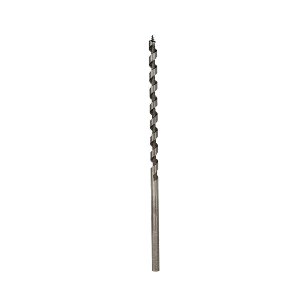 IRWIN 49904 Power Drill Auger Bit, 1/4 in Dia, 7-1/2 in OAL, Solid Center Flute, 1-Flute, 7/32 in Dia Shank