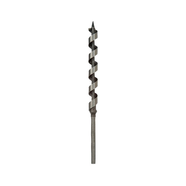 IRWIN 49908 Power Drill Auger Bit, 1/2 in Dia, 7-1/2 in OAL, Solid Center Flute, 1-Flute, 7/32 in Dia Shank