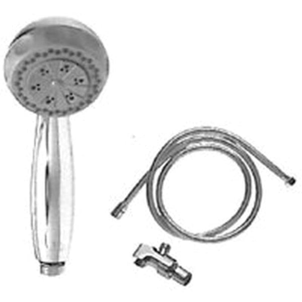 Whedon RAI031-40 Handheld Shower Head, 3-Spray Function, Chrome, 59 in L Hose