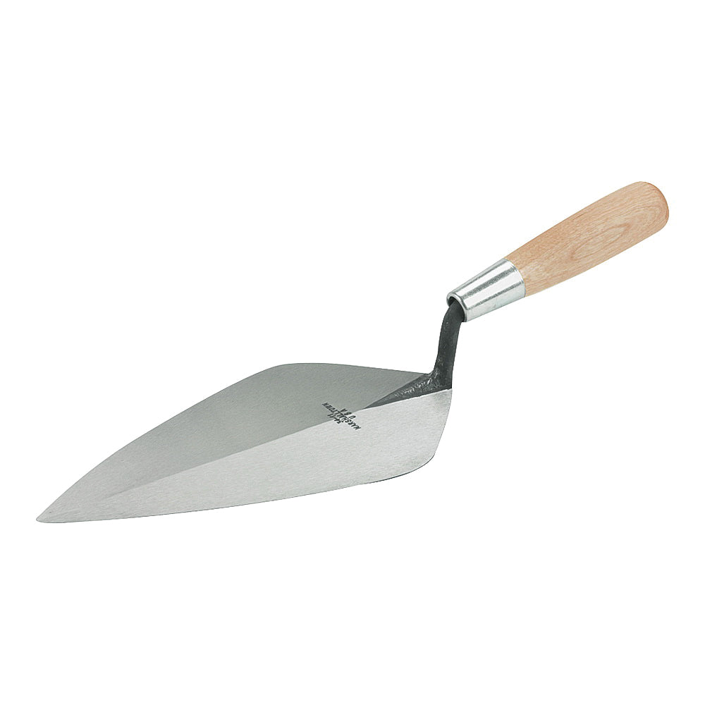 Marshalltown 34 11 Brick Trowel, 11 in L Blade, 5-3/4 in W Blade, Steel Blade, Wood Handle
