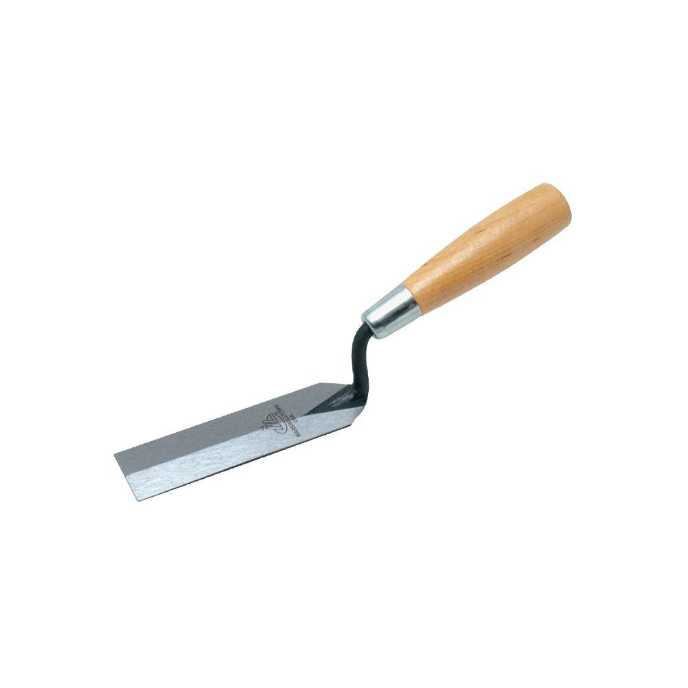 Marshalltown 54 Margin Trowel, 5 in L Blade, 1-1/2 in W Blade, HCS Blade, Wood Handle