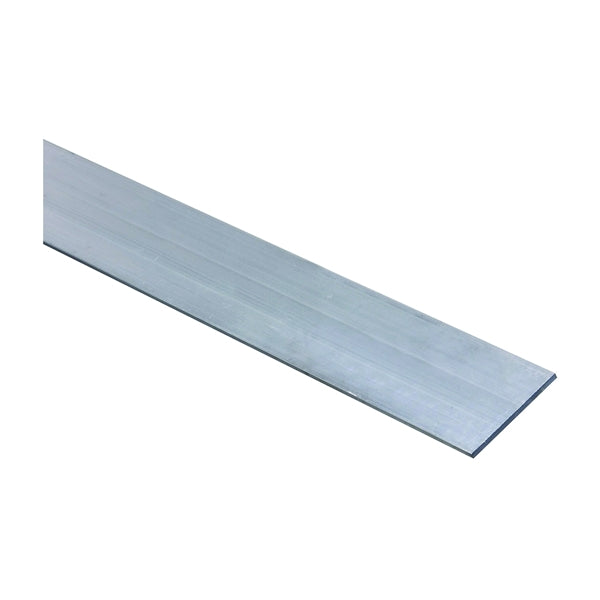 Stanley Hardware 4200BC Series N247-148 Flat Bar, 2 in W, 72 in L, 1/8 in Thick, Aluminum, Mill