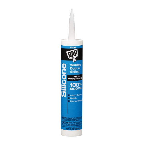 DAP 08641 Window and Door Sealant, Clear, -40 to 400 deg F, 9.8 fl-oz Cartridge