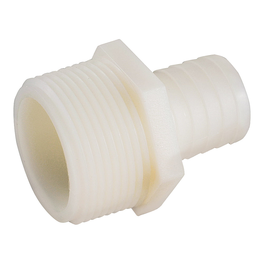 Anderson Metals 53701-1612 Hose Adapter, 1 in, MIP, 3/4 in, Barb, 150 psi Pressure, Nylon