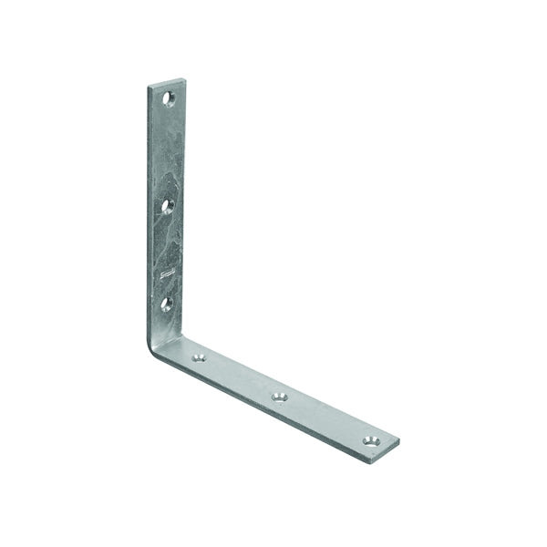 National Hardware 115BC Series N220-178 Corner Brace, 8 in L, 1-1/4 in W, Steel, Zinc, 0.22 Thick Material