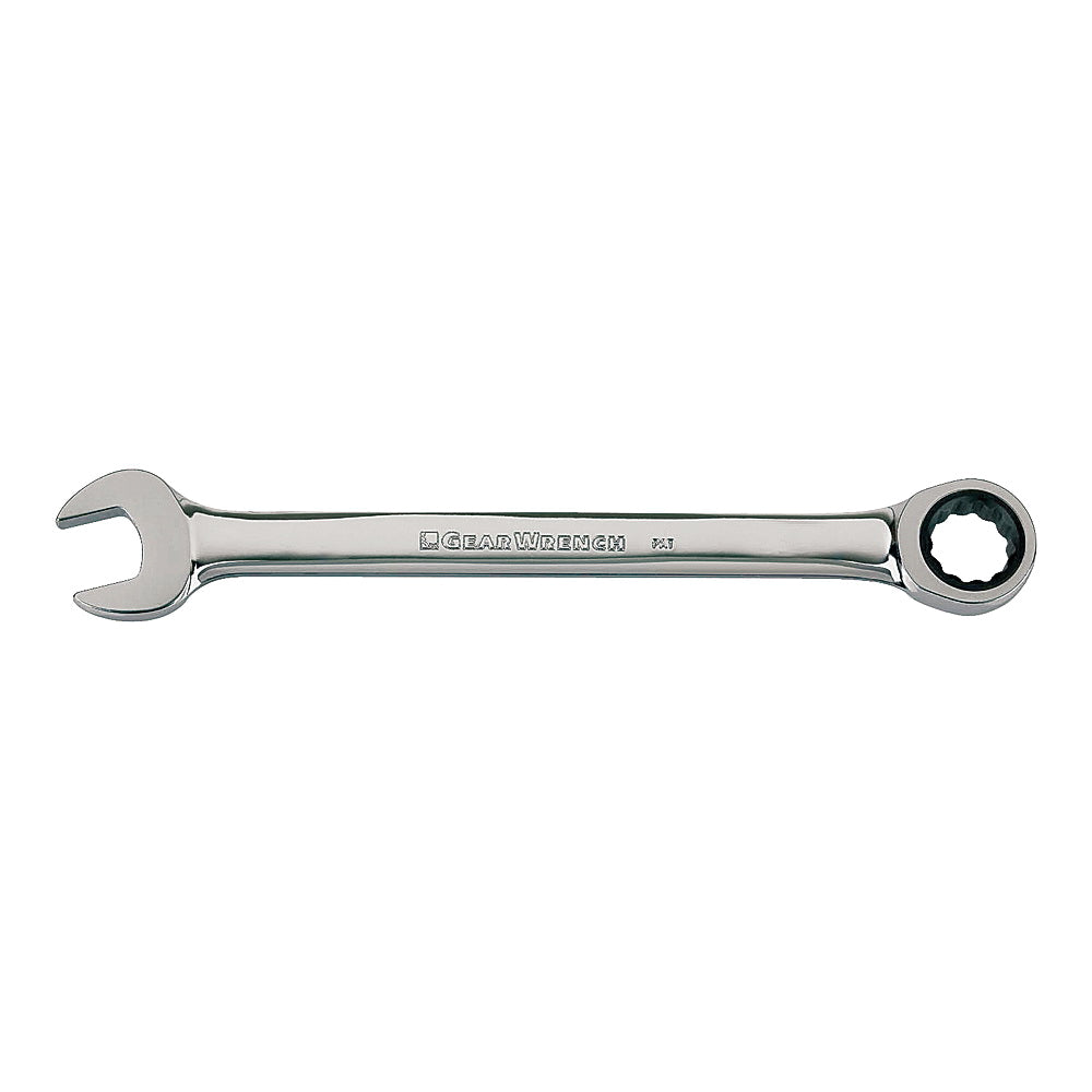GearWrench 9110D Combination Wrench, Metric, 10 mm Head, 6-1/4 in L, 12-Point, Steel, Chrome, Standard Handle
