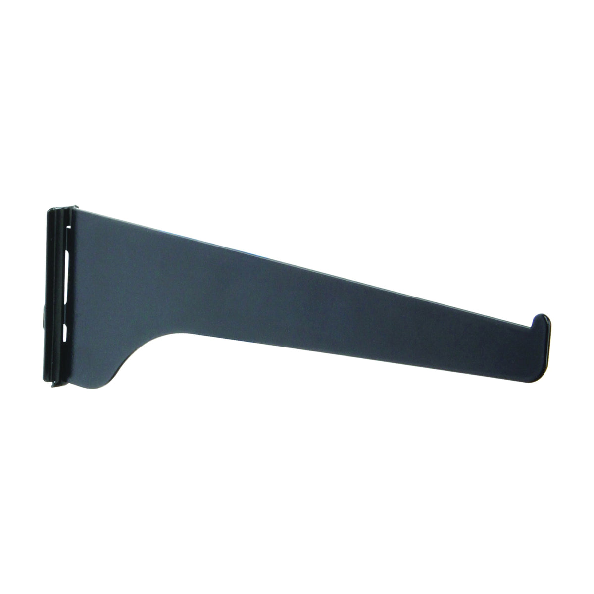 Knape &amp; Vogt 180 BLK 8 Shelf Bracket, 8 in L, Steel, Powder-Coated