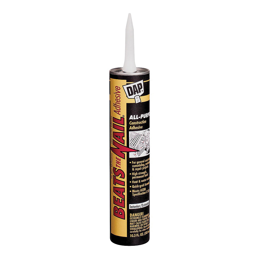 DAP 25082 Construction Adhesive, Gray, 10.3 oz Tube