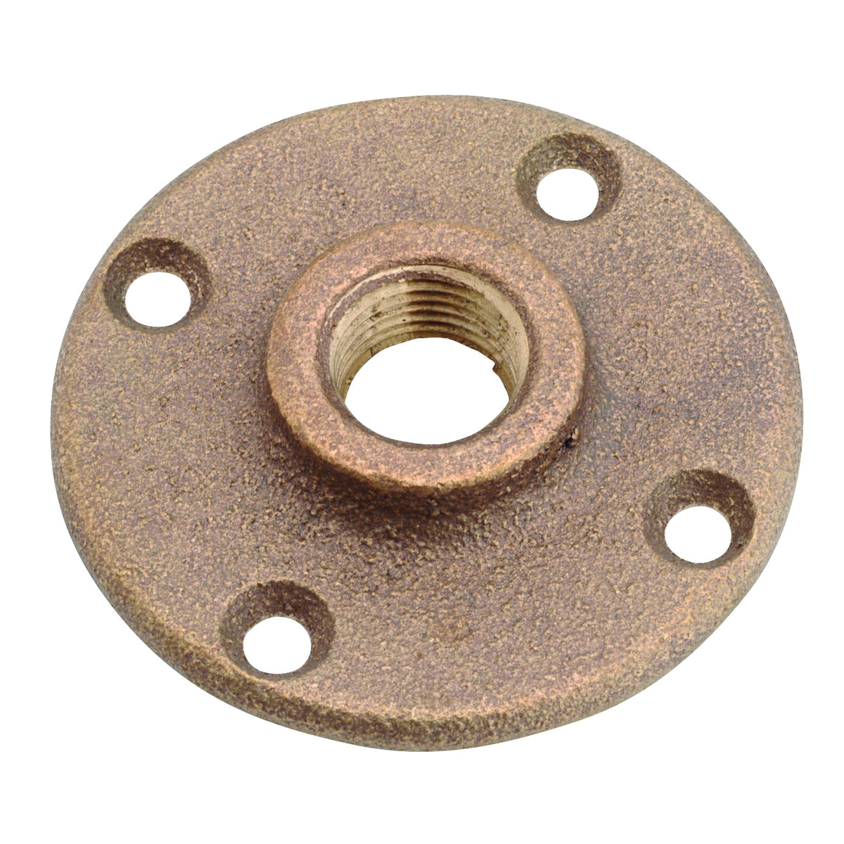 Anderson Metals 38151-12 Floor Pipe Flange, 3/4 in, 4-Bolt Hole, Brass