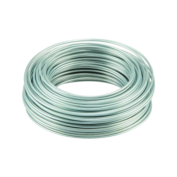 HILLMAN 50132 Utility Wire, 50 ft L, 19 Gauge, Galvanized Steel