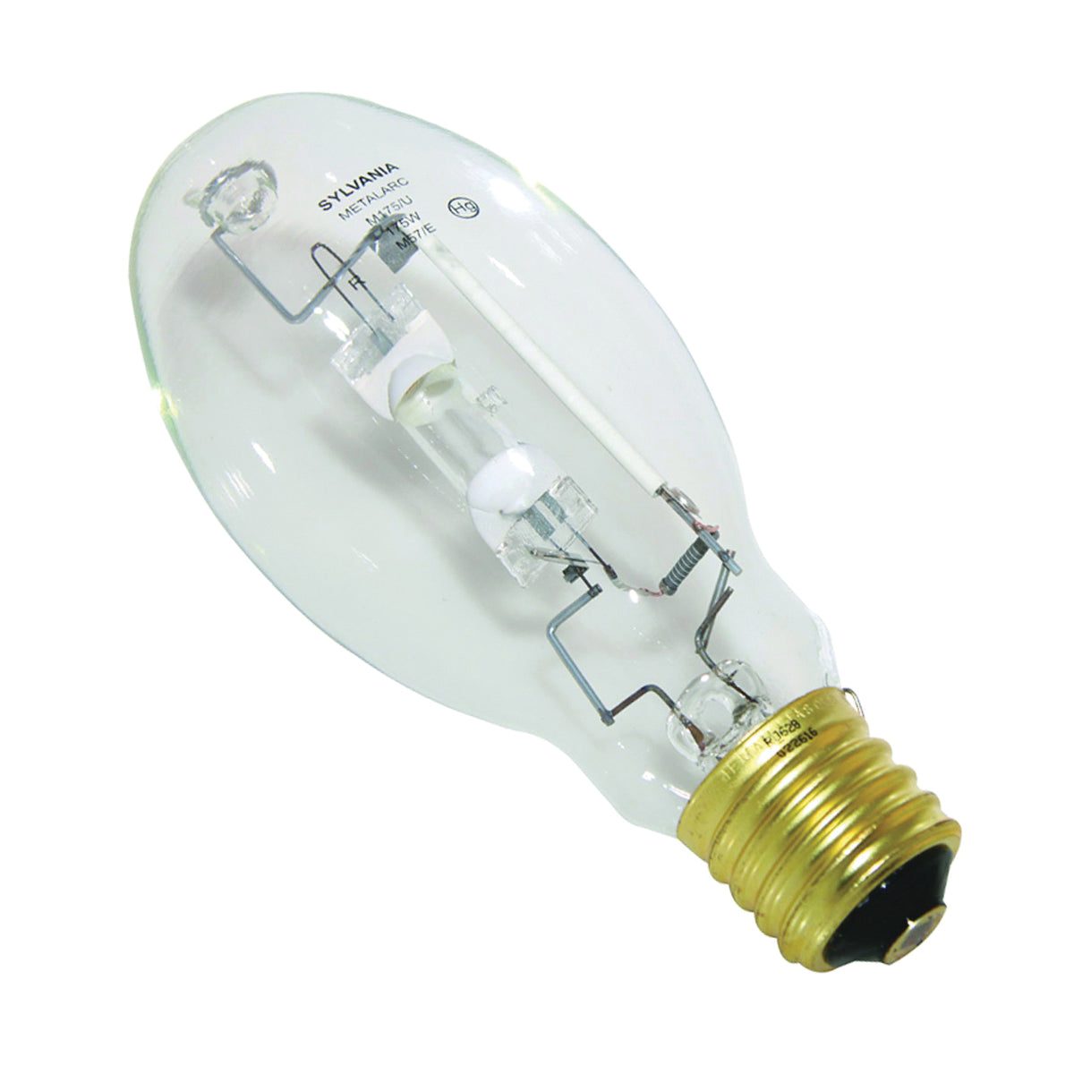 Sylvania 69454 Mercury Vapor Bulb, 175 W, BT28 Blown Tubular Lamp, Mogul E39 Lamp Base, 8400 Lumens