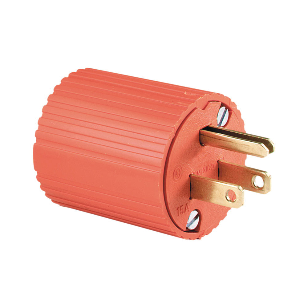 Eaton Wiring Devices 6867-BOX Electrical Plug, 2 -Pole, 15 A, 125 V, NEMA: NEMA 5-15, Orange