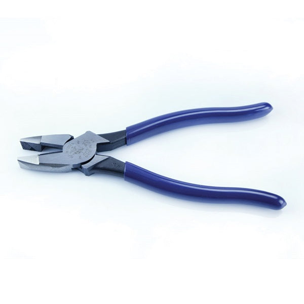 KLEIN TOOLS D213-9NE Cutting Plier, 9-3/8 in OAL, 1-3/8 in Cutting Capacity, Dark Blue Handle, 1-1/4 in W Jaw