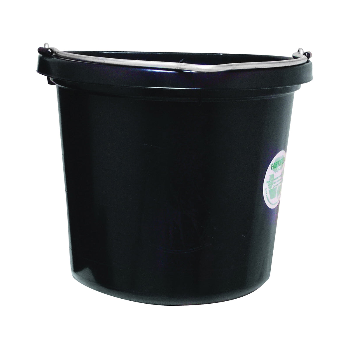 FORTEX-FORTIFLEX FB-120 FB-120BX Bucket, 20 qt Volume, Rubber/Polyethylene, Black