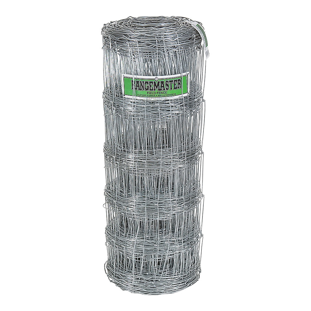 Rangemaster 6655 Field Fence, 330 ft L, 39 in H, 12 ga Gauge, Steel, Galvanized