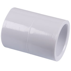 GENOVA 30130 Pipe Coupling, 3 x 3 in, Slip, PVC, White, SCH 40 Schedule, 450 psi Pressure