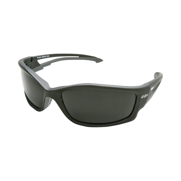 Edge TSK216 Polarized Safety Glasses, Unisex, Polycarbonate Lens, Full Frame, Nylon Frame, Matte Black Frame