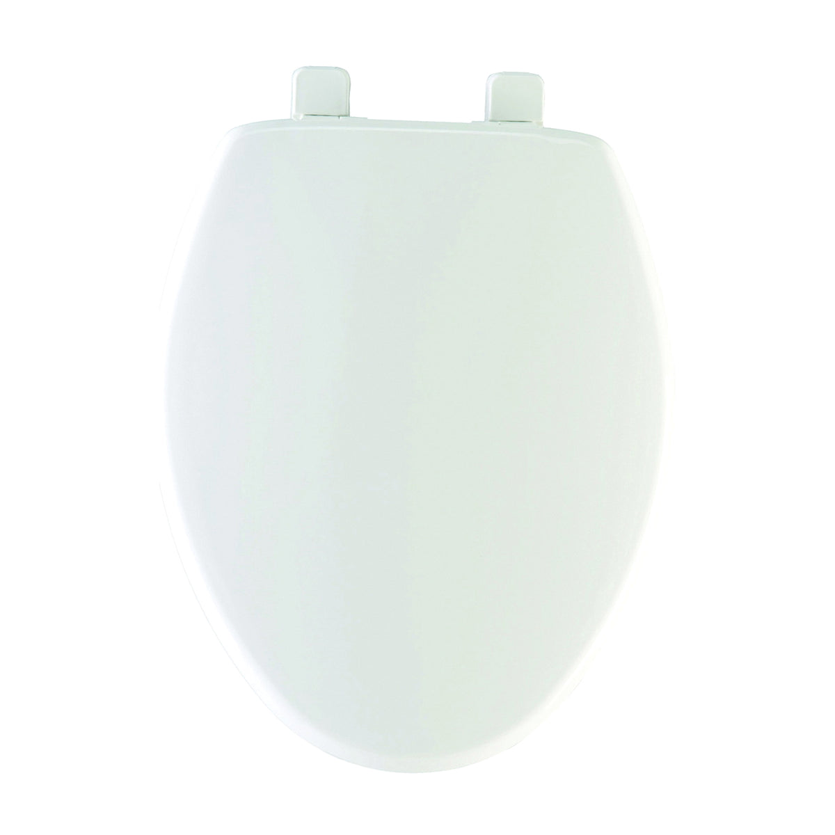 Mayfair 180SLOW000 Toilet Seat, Elongated, Plastic, White, Hex-Tite Hinge
