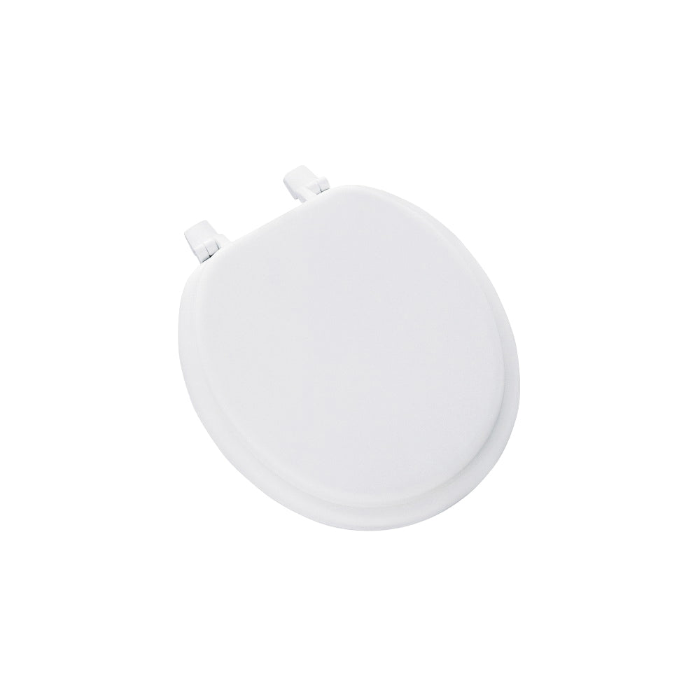 Mayfair 11-000 Toilet Seat, Round, Plastic, White, Top-Tite Hinge