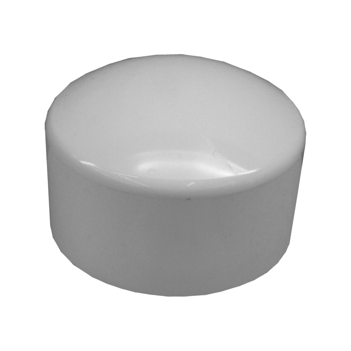GENOVA 300 Series 30154 Pipe Cap, 4 in, Slip Joint, White, SCH 40 Schedule