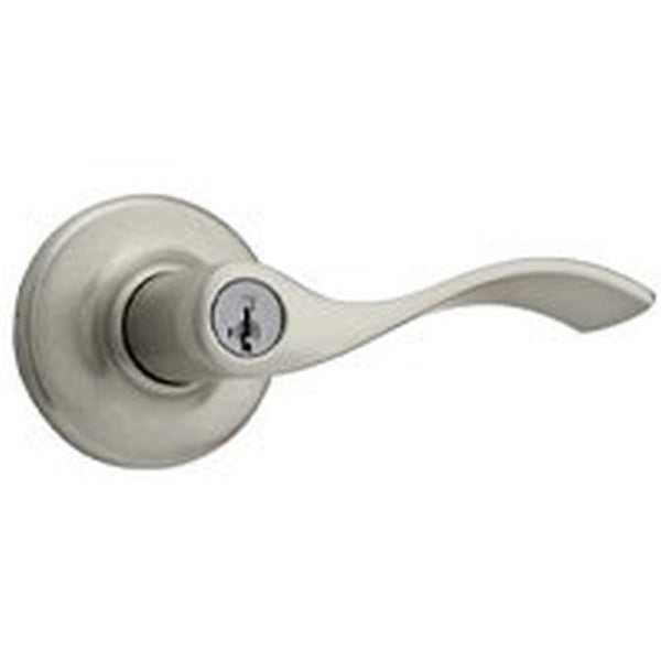 Kwikset 405BL 15 6AL Entry Lever, Satin Nickel