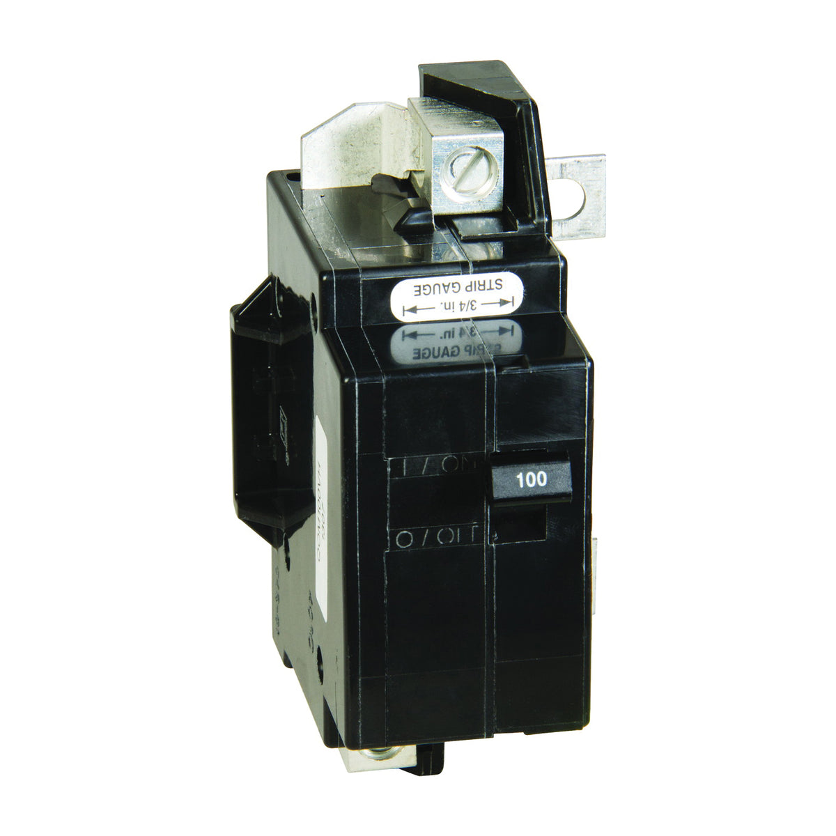 Square D QO QOM100VHCP Circuit Breaker, Primary, 100 A, 2 -Pole, 120/240 V, Plug Mounting, Black