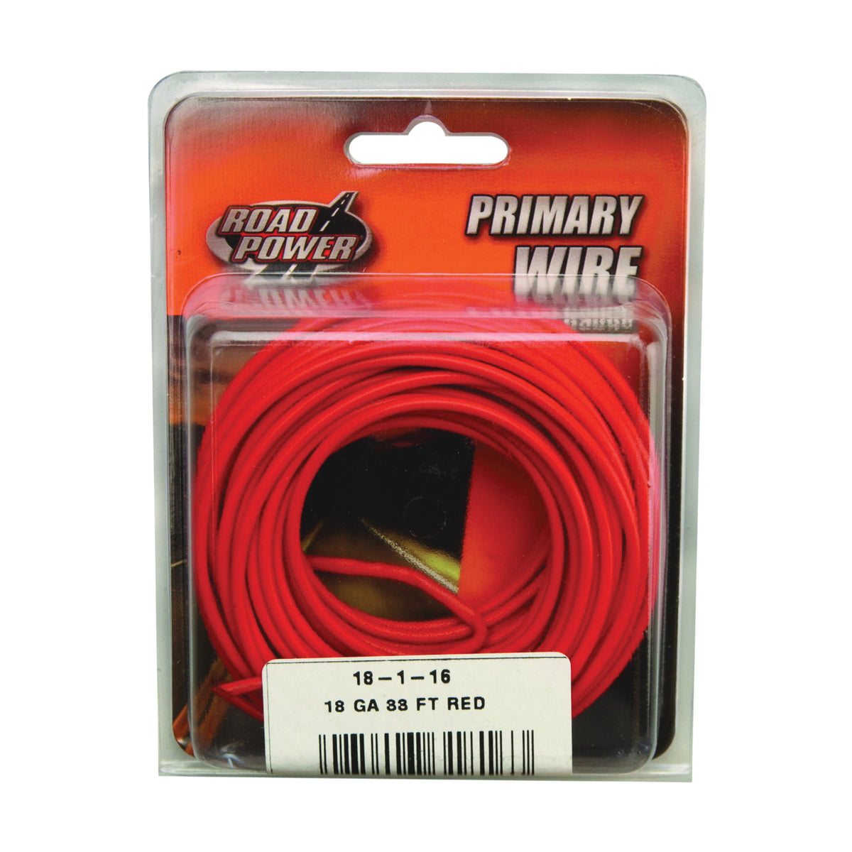 CCI 1040523 Building Wire, 18 AWG Wire, 1 -Conductor, 33 ft L, Copper Conductor, PVC Insulation, Red Sheath