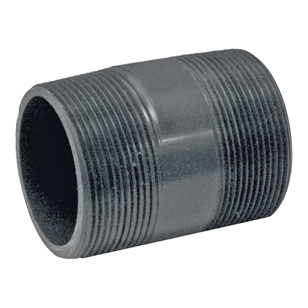 GENOVA 300 Series 388030D Pipe Nipple, 2 in, MIP, PVC, Gray, SCH 80 Schedule, 3 in L