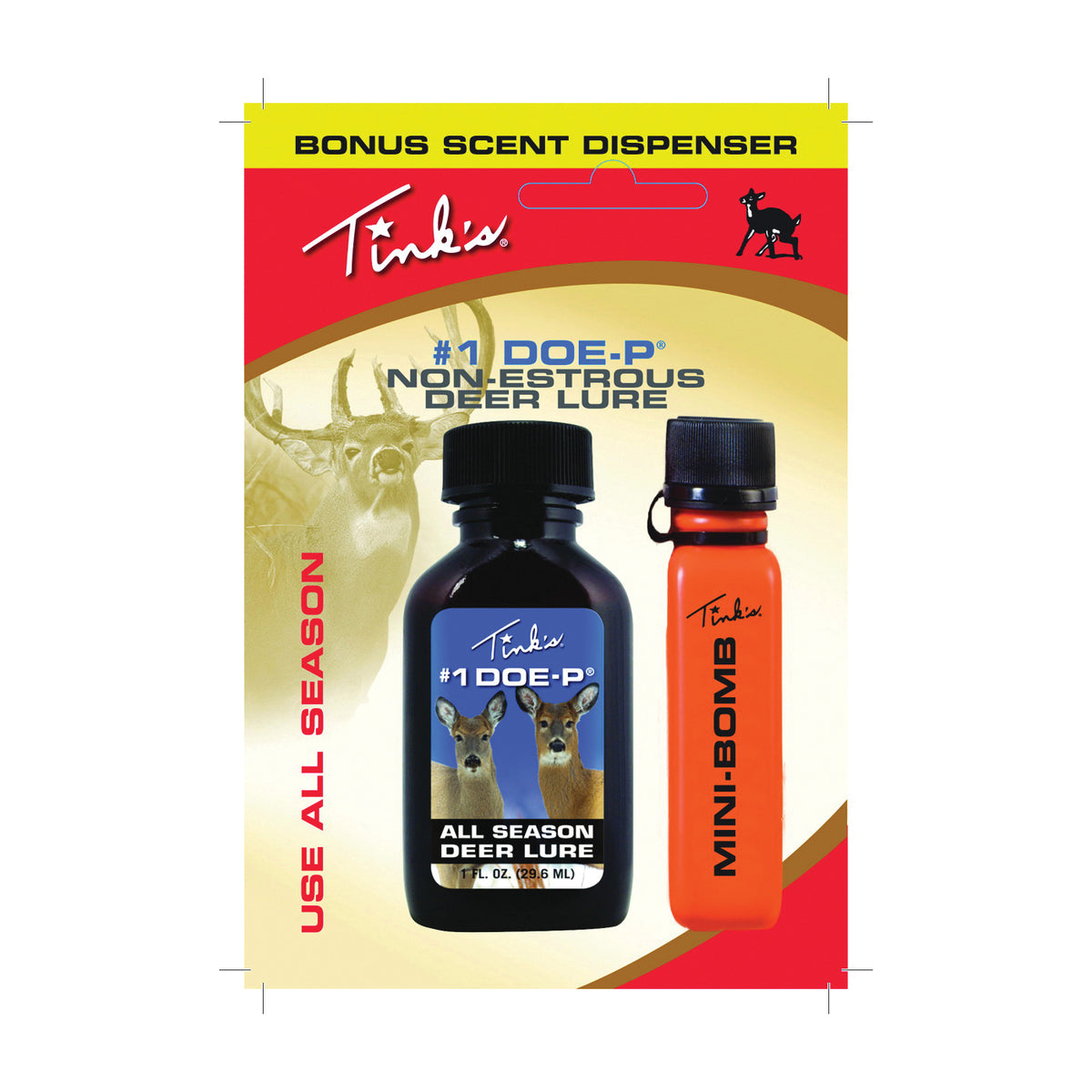 TINK'S W6249 Deer Lure, 1 oz Bottle