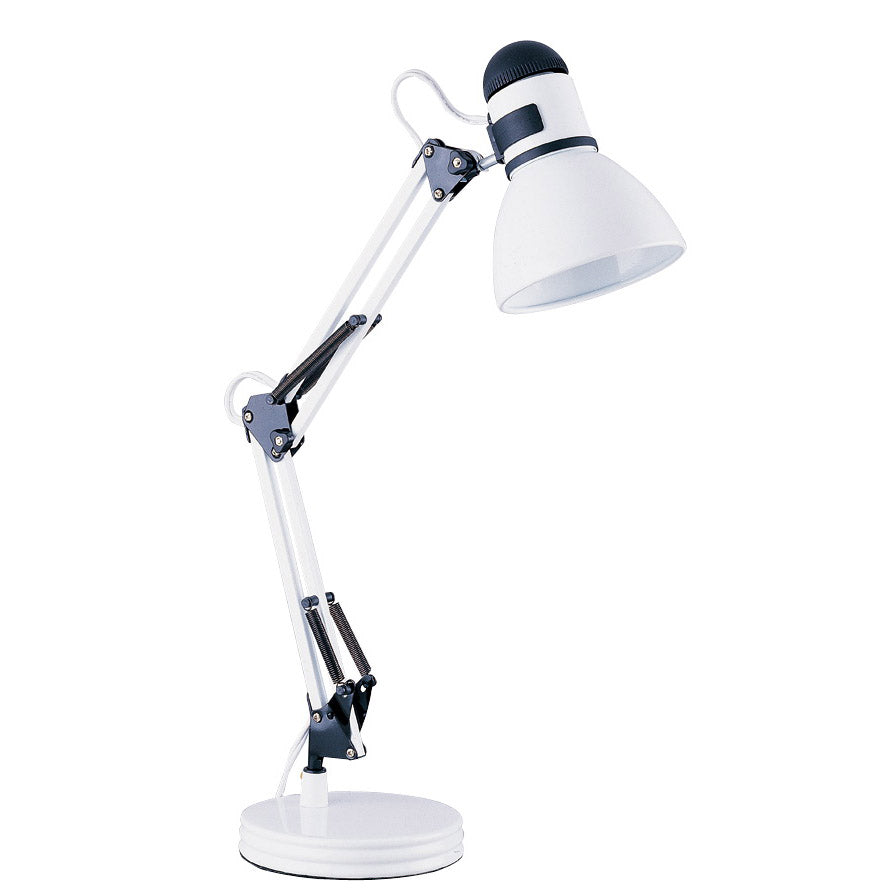 Boston Harbor TL-WK-134E-WH-3L Swing Arm Work Lamp, 120 V, 60 W, 1-Lamp, A19 or CFL Lamp, White