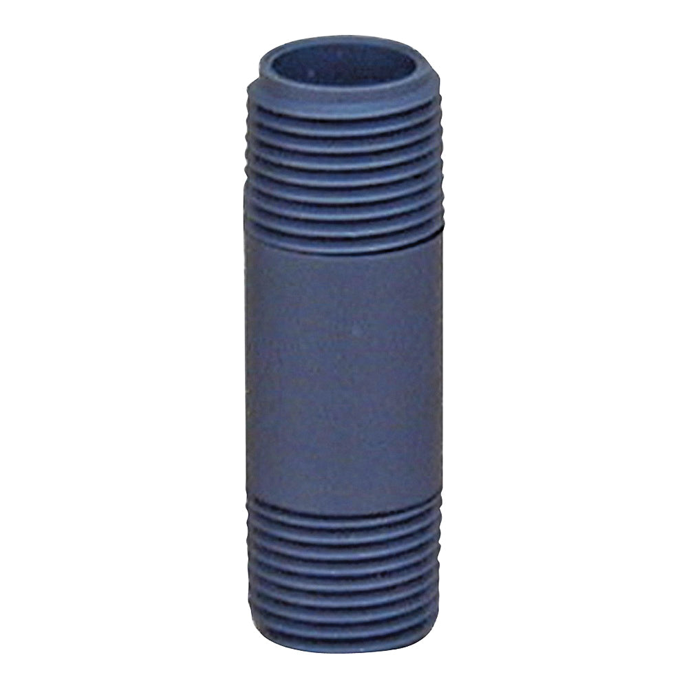 GENOVA 300 Series 384060D Pipe Nipple, 3/4 in, MIP, PVC, Gray, SCH 80 Schedule, 6 in L