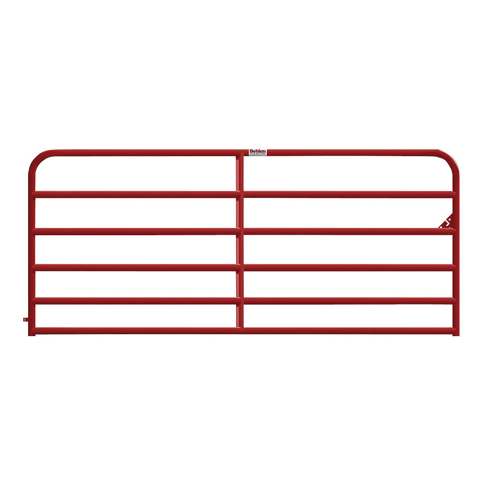 Behlen Country 40120121 Heavy-Duty Gate, 144 in W Gate, 50 in H Gate, 16 ga Frame Tube/Channel, Steel Frame, Red