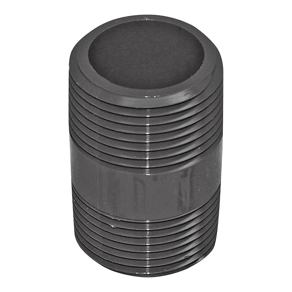GENOVA 300 Series 384001R Pipe Nipple, 3/4 in, MIP, PVC, Gray, SCH 80 Schedule