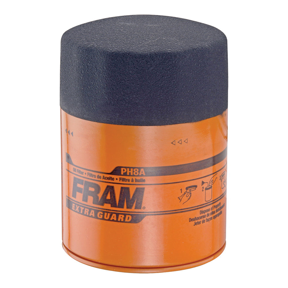FRAM PH8A Full Flow Lube Oil Filter, 3/4- 16 Connection, Threaded, Cellulose, Synthetic Glass Filter Media