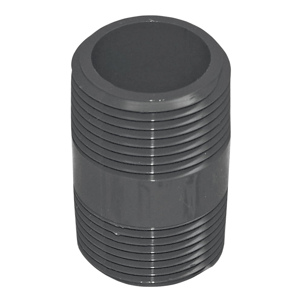 GENOVA 300 Series 384020R Pipe Nipple, 3/4 in, MIP, PVC, Gray, SCH 80 Schedule, 2 in L