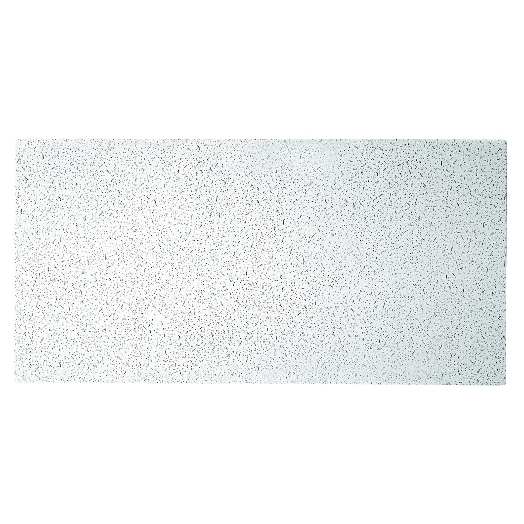 USG PLATEAU 725 Ceiling Panel, 4 ft L, 2 ft W, 9/16 in Thick, Mineral Fiber, White