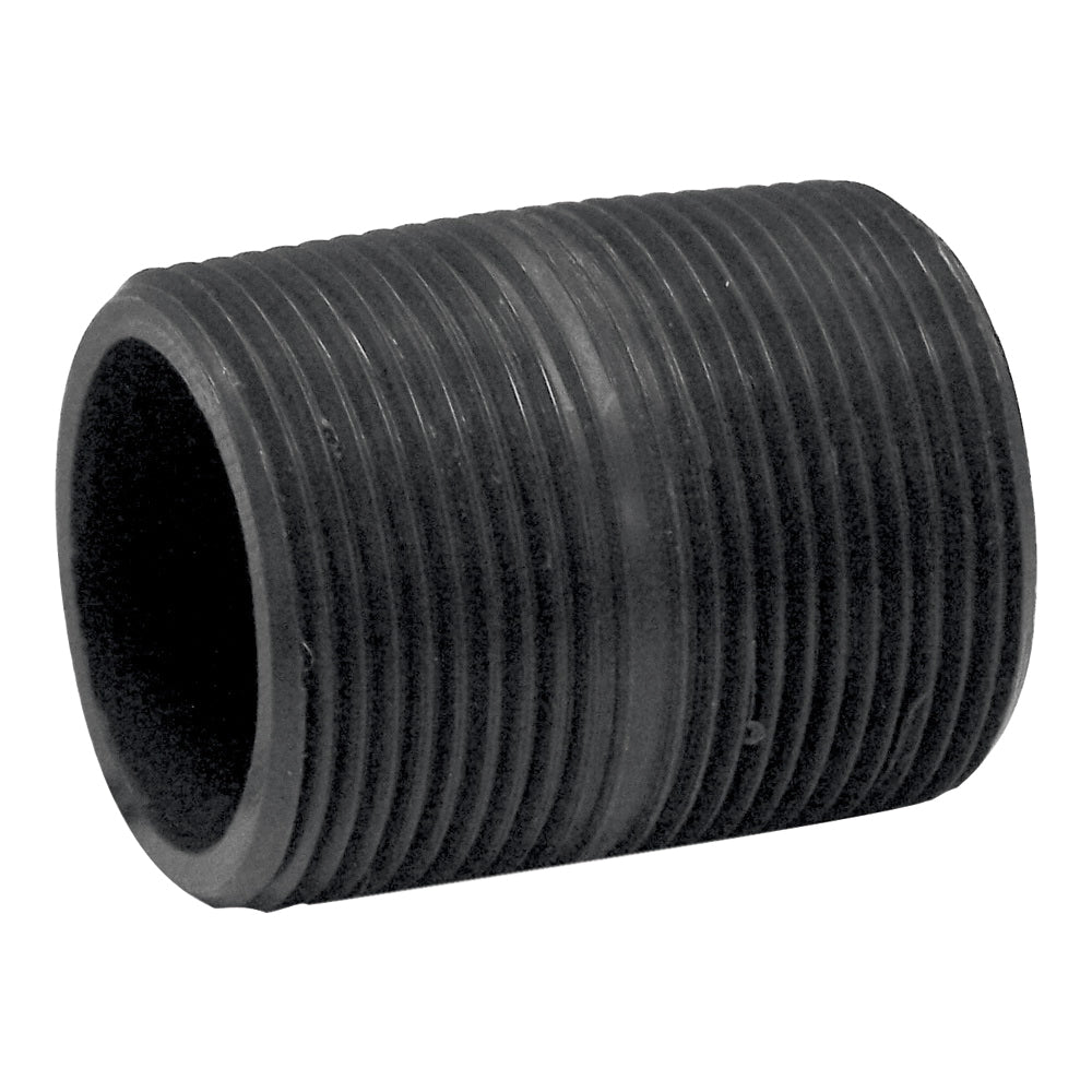 GENOVA 385080D Pipe Nipple, 1 in, MIP x MIP, PVC, Gray, SCH 80 Schedule, 8 in L