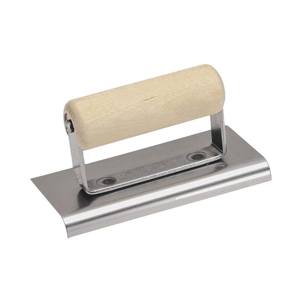 Marshalltown CE508S Hand Edger, 6 in L Blade, 4 in W Blade, Stainless Steel Blade, 1/2 in Lip, 3/8 in Lip Radius