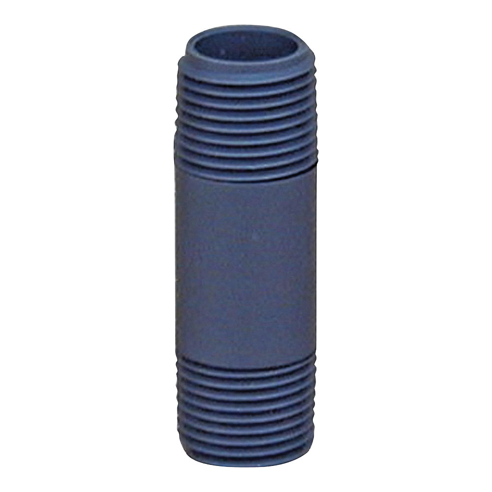 GENOVA 3406025 Pipe Nipple, 1-1/4 in, MIP x MIP, PVC, Gray, SCH 80 Schedule, 2-1/2 in L