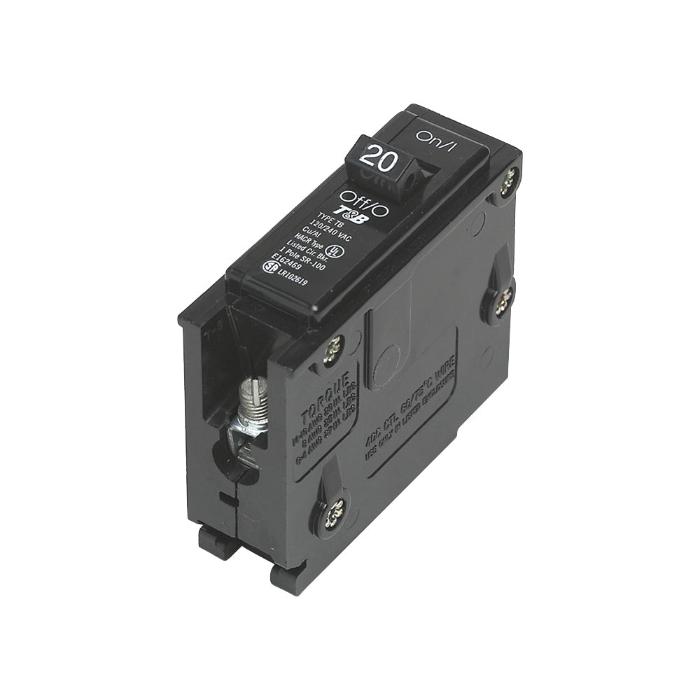 Siemens Q120 Circuit Breaker, Mini, 20 A, 1 -Pole, 120/240 V, Fixed Trip, Plug Mounting