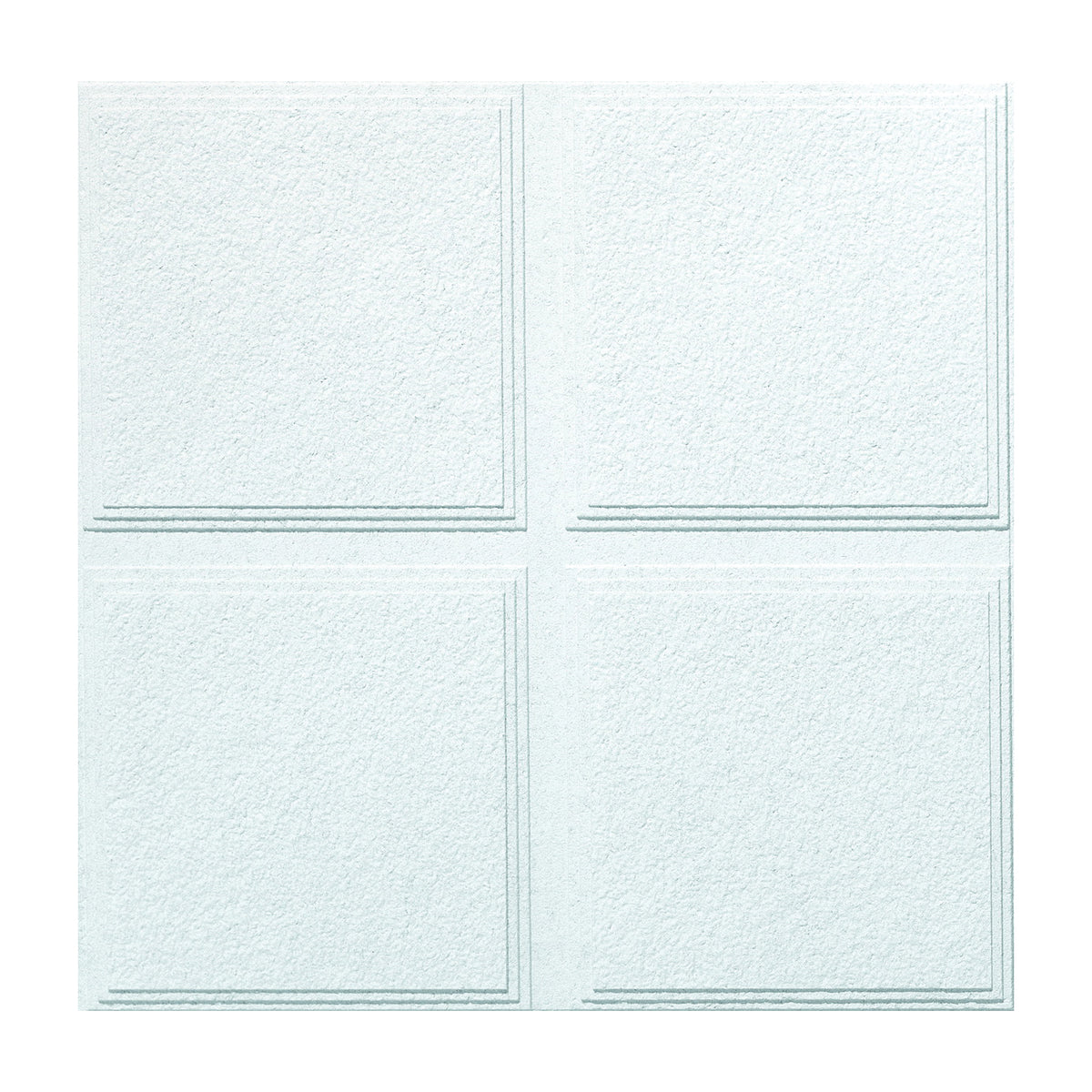 USG Luna Pedestals IV CLIMAPLUS Series R72716 Ceiling Panel, 2 ft L, 2 ft W, 3/4 in Thick, Mineral Fiber, White